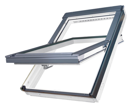 Fakro White Polyurethane Centre Pivot Roof Window