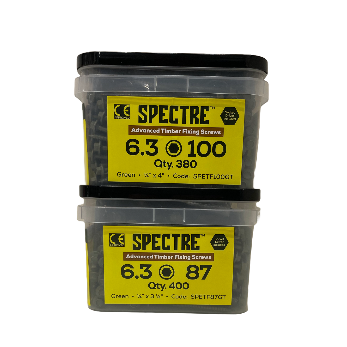 Spectre Timbrefix Screws 6.3mm Tub